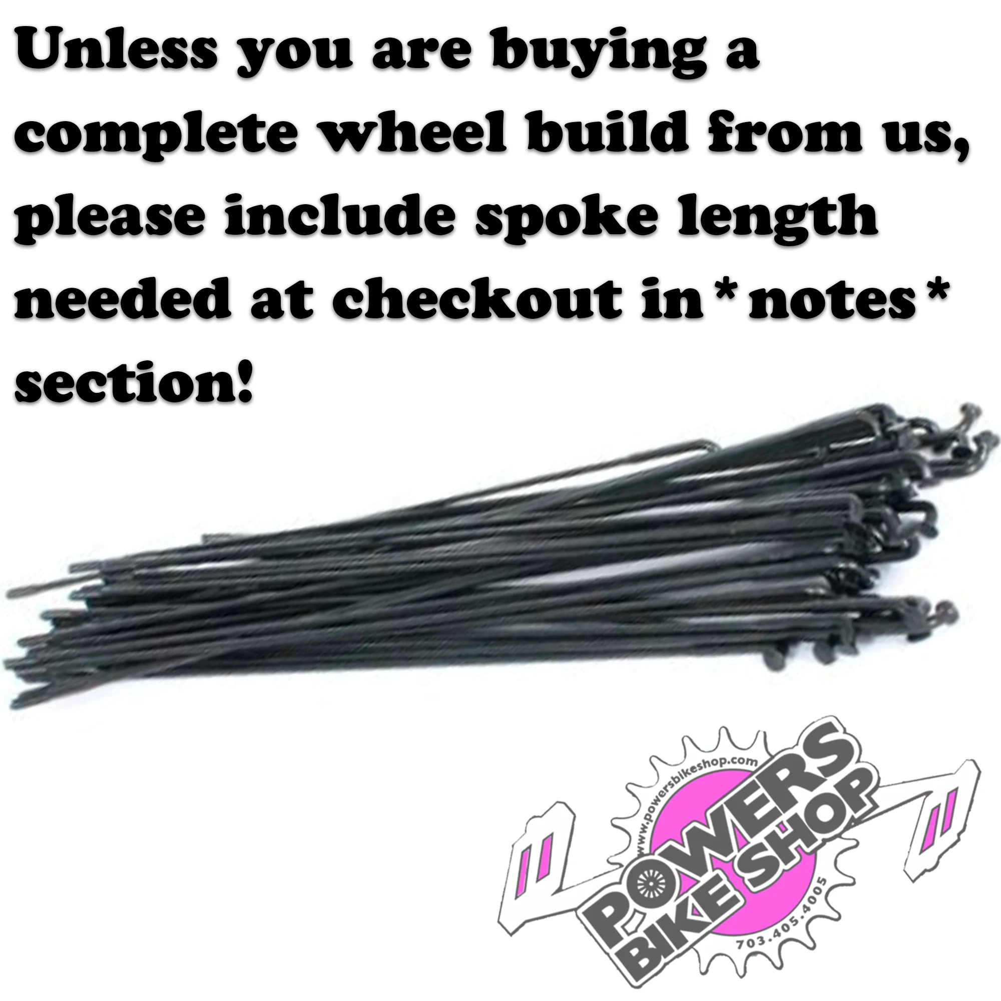 Double Butted spokes pack of 72