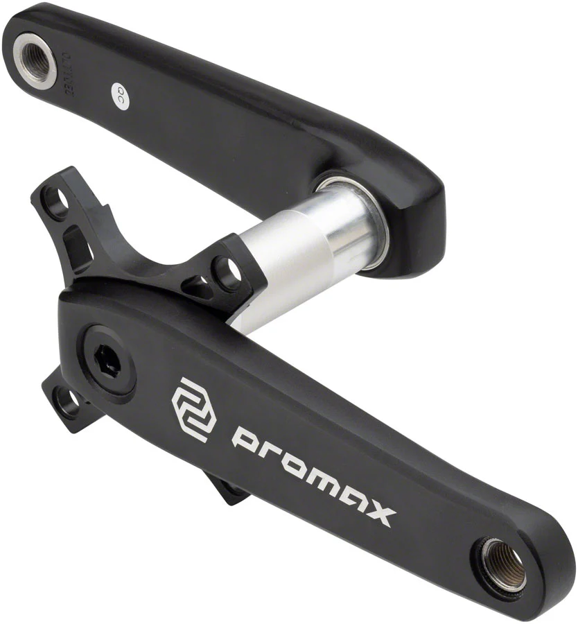 Promax HF-3 Hollow Hot Forged Crankset 2-PC, Direct Mount SRAM 3-Bolt, 30mm Spindle, Black - Image 5
