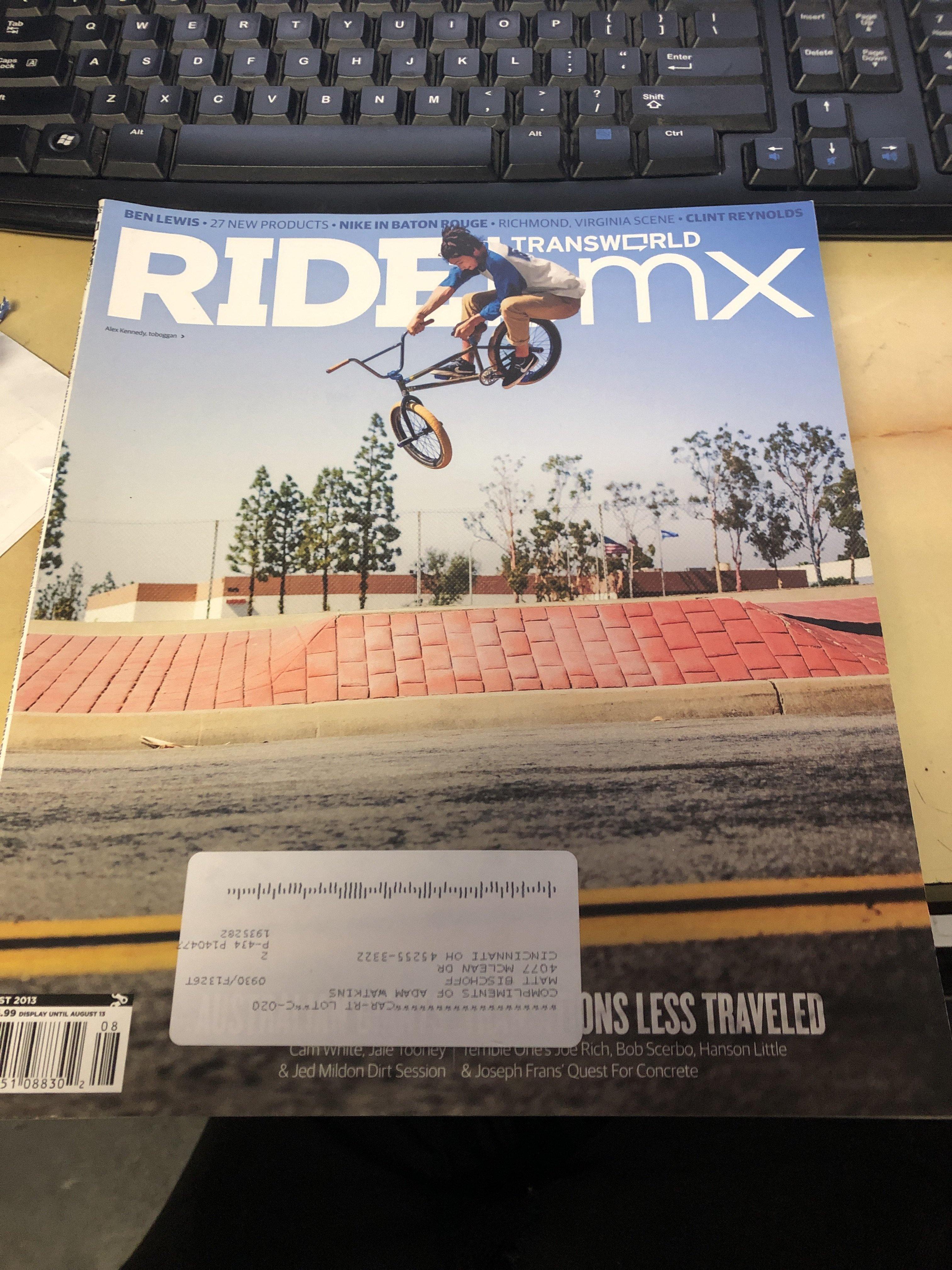 Ride BMX Magazine back issues 2013