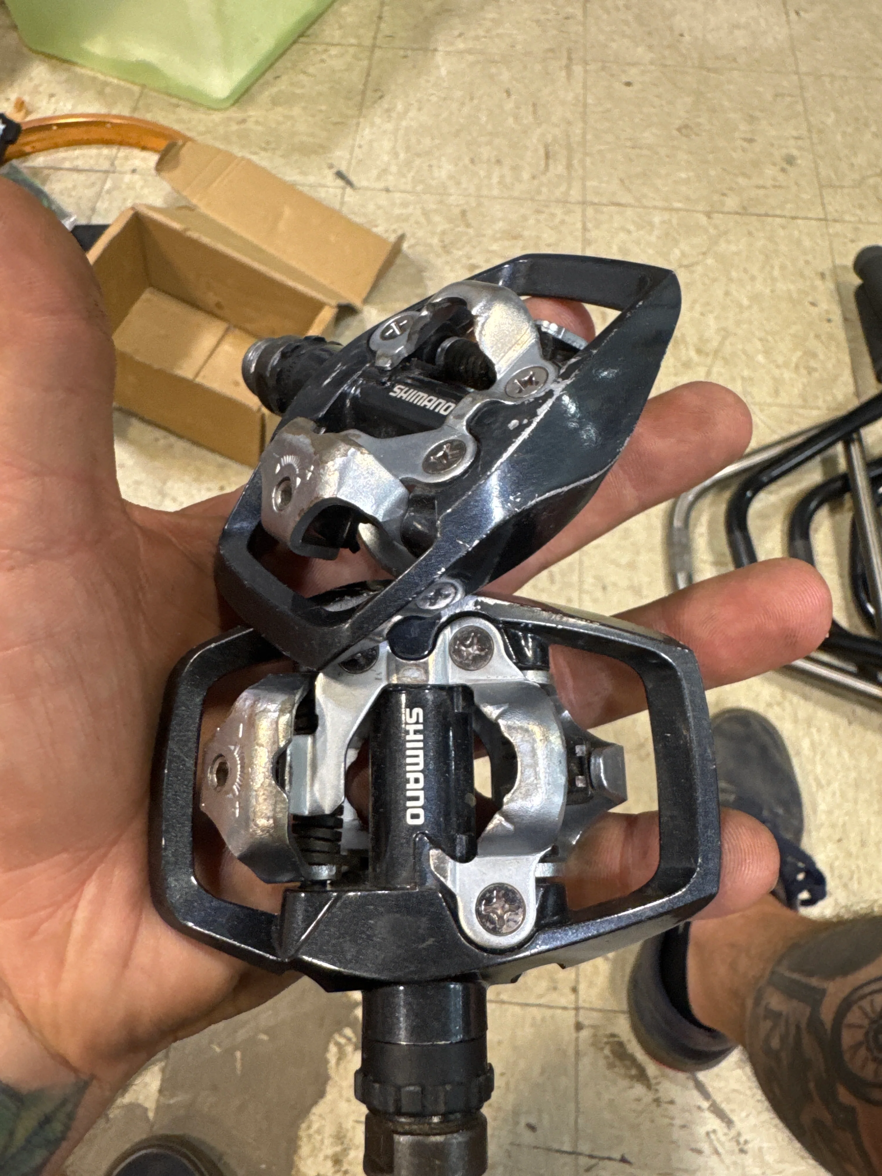 Shimano ed500 clipless pedals black